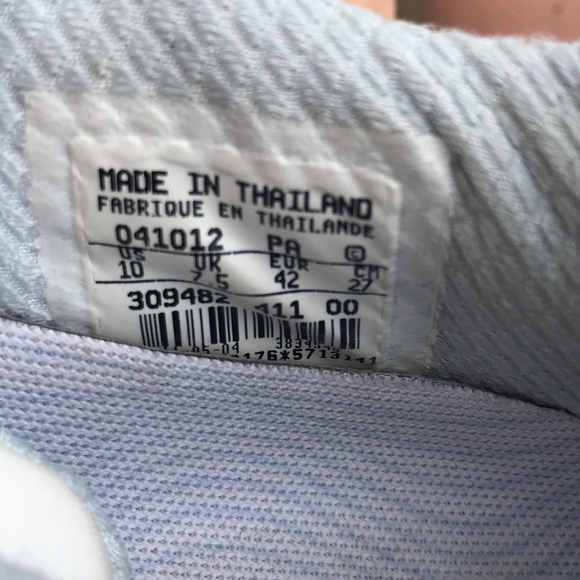 Light blue and white Nike air sneakers size 10 - Picture 5 of 5